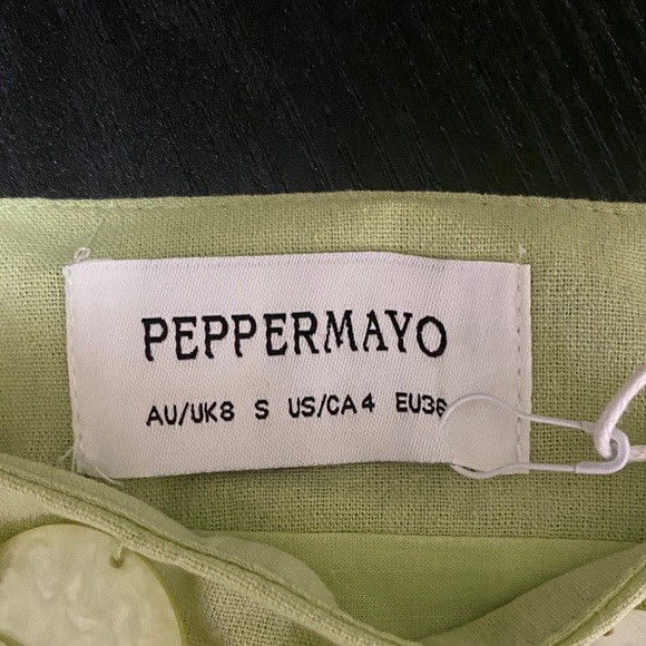 Peppermayo Light Green Sequin Mini Skirt - Picture 2 of 5